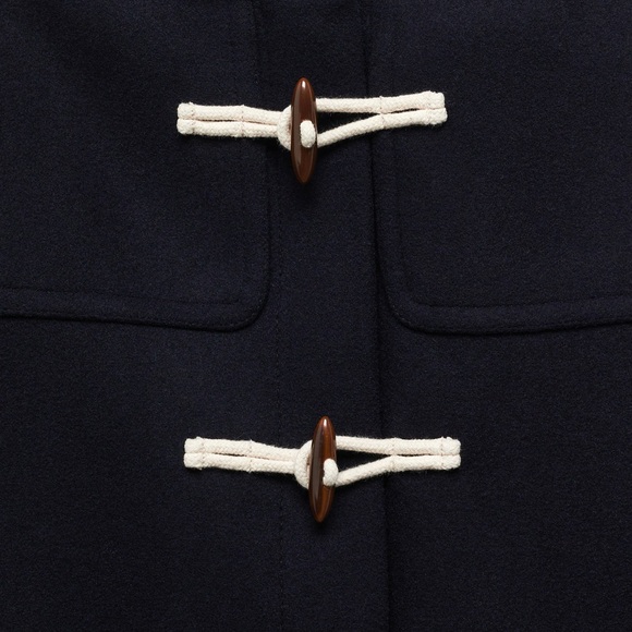 NWT MANGO Hooded Wool Coat size XS - Picture 9 of 16